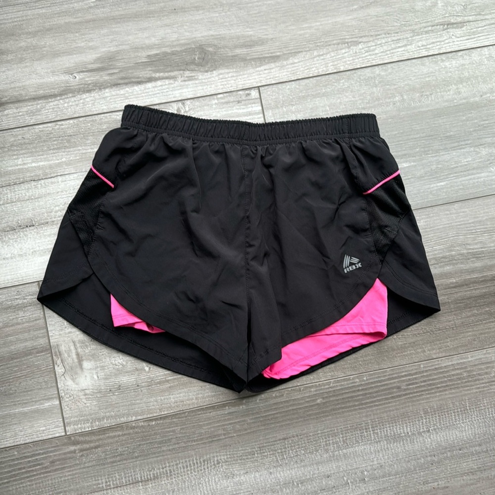 Black running shorts